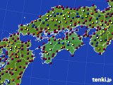 四国地方のアメダス実況(日照時間)(2024年09月12日)