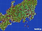 関東・甲信地方のアメダス実況(気温)(2024年09月12日)