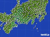 東海地方のアメダス実況(風向・風速)(2024年09月12日)