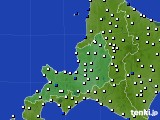 道央のアメダス実況(風向・風速)(2024年09月12日)