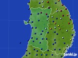 秋田県のアメダス実況(日照時間)(2024年09月13日)