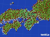 近畿地方のアメダス実況(気温)(2024年09月13日)