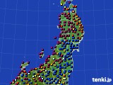 2024年09月16日の東北地方のアメダス(日照時間)