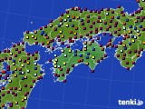 四国地方のアメダス実況(日照時間)(2024年09月17日)