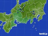 東海地方のアメダス実況(降水量)(2024年09月18日)