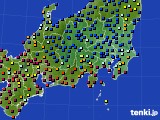 2024年09月18日の関東・甲信地方のアメダス(日照時間)