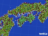 四国地方のアメダス実況(日照時間)(2024年09月18日)