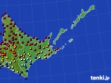 道東のアメダス実況(日照時間)(2024年09月18日)