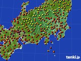 関東・甲信地方のアメダス実況(気温)(2024年09月18日)