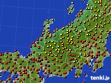 北陸地方のアメダス実況(気温)(2024年09月18日)