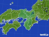 近畿地方のアメダス実況(降水量)(2024年09月19日)