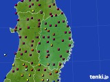 岩手県のアメダス実況(日照時間)(2024年09月19日)