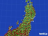 東北地方のアメダス実況(気温)(2024年09月20日)
