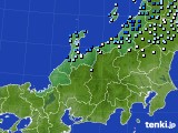 北陸地方のアメダス実況(降水量)(2024年09月21日)