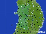 秋田県のアメダス実況(降水量)(2024年09月21日)