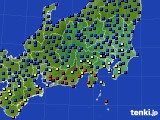 2024年09月21日の関東・甲信地方のアメダス(日照時間)