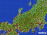 北陸地方のアメダス実況(気温)(2024年09月21日)