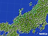 北陸地方のアメダス実況(風向・風速)(2024年09月21日)