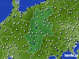 2024年09月21日の長野県のアメダス(風向・風速)
