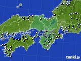 近畿地方のアメダス実況(降水量)(2024年09月22日)