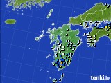 九州地方のアメダス実況(降水量)(2024年09月22日)