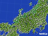 2024年09月22日の北陸地方のアメダス(風向・風速)