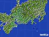 東海地方のアメダス実況(風向・風速)(2024年09月22日)