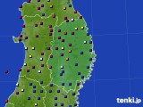 岩手県のアメダス実況(日照時間)(2024年09月23日)