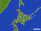 北海道地方のアメダス実況(気温)(2024年09月23日)