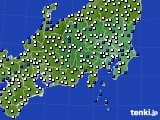 関東・甲信地方のアメダス実況(風向・風速)(2024年09月23日)