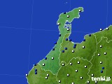 2024年09月23日の石川県のアメダス(風向・風速)