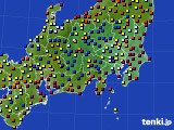 2024年09月24日の関東・甲信地方のアメダス(日照時間)