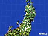 東北地方のアメダス実況(気温)(2024年09月24日)