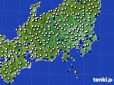 関東・甲信地方のアメダス実況(風向・風速)(2024年09月24日)