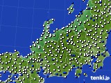 2024年09月24日の北陸地方のアメダス(風向・風速)