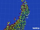 2024年09月25日の東北地方のアメダス(日照時間)