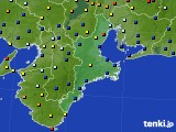 三重県のアメダス実況(日照時間)(2024年09月25日)