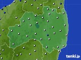 福島県のアメダス実況(風向・風速)(2024年09月25日)
