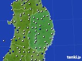 岩手県のアメダス実況(風向・風速)(2024年09月25日)