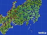 2024年09月27日の関東・甲信地方のアメダス(日照時間)