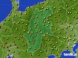 長野県のアメダス実況(気温)(2024年09月27日)