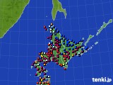 北海道地方のアメダス実況(日照時間)(2024年09月28日)