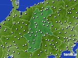 2024年09月28日の長野県のアメダス(風向・風速)