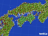2024年09月29日の四国地方のアメダス(気温)