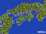 四国地方のアメダス実況(日照時間)(2024年10月01日)