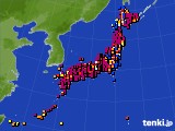 アメダス実況(日照時間)(2024年10月01日)