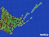 2024年10月01日の道東のアメダス(日照時間)