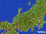 北陸地方のアメダス実況(気温)(2024年10月01日)