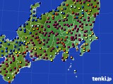関東・甲信地方のアメダス実況(日照時間)(2024年10月02日)