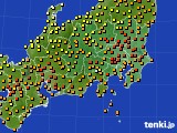 関東・甲信地方のアメダス実況(気温)(2024年10月02日)